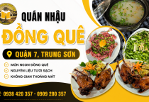 Địa Điểm Nhậu Đồng Quê Chuẩn Vị Tại Quận 7 & Trung Sơn