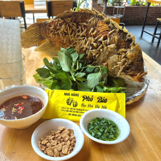 Cá Diêu Hồng Chiên Xù