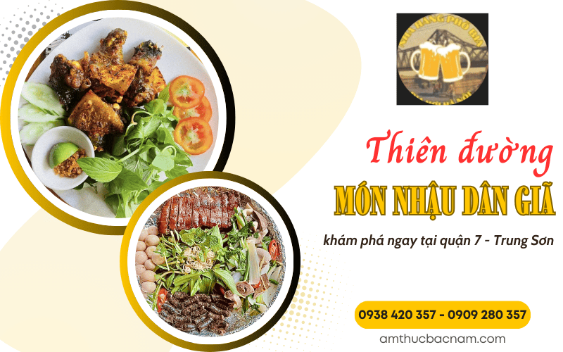 món nhậu dân giã tại Phố Bia