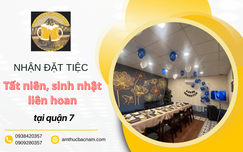 đặt tiệc tất niên, sinh nhật, liên hoan
