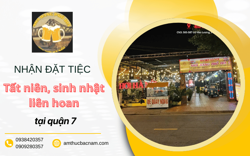 đặt tiệc tất niên, sinh nhật, liên hoan