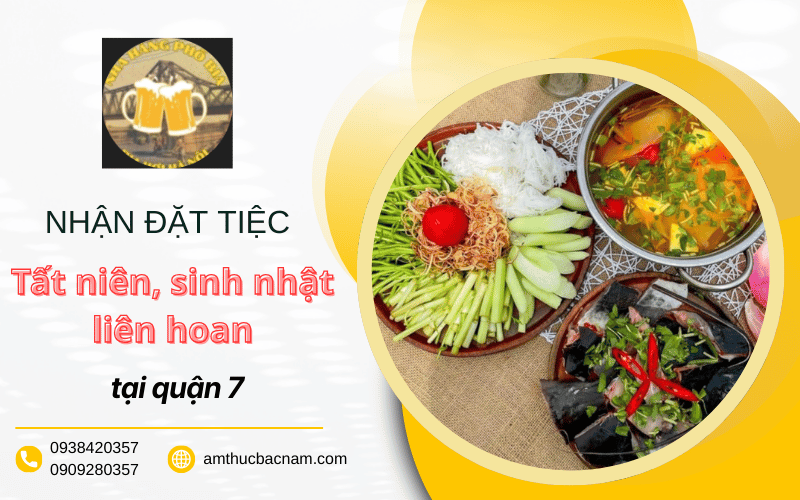 đặt tiệc tất niên, sinh nhật, liên hoan